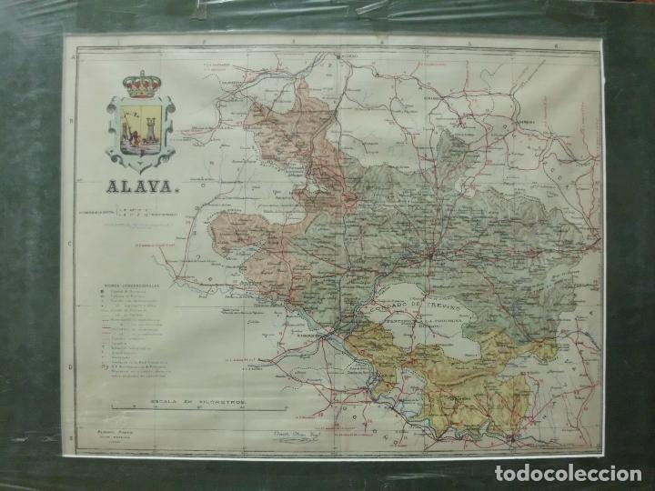 Zeitgen&ouml;ssische Karten: MAPA ANTIGO DE LA PROVINCIA DE ALAVA. AUTOR BENITO CHIAS ING&ordm;. A&Ntilde;O 1910 G-MAPAS-044