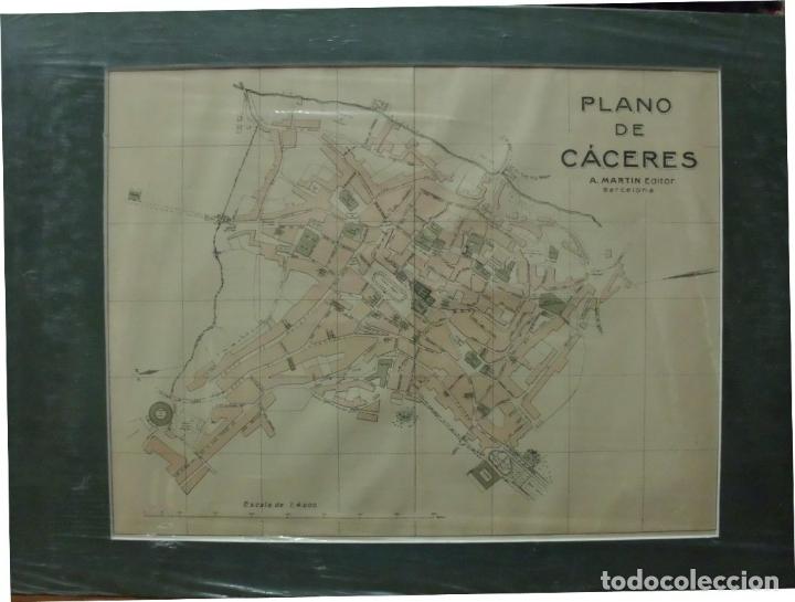 Zeitgen&ouml;ssische Karten: PLANO ANTIGUO DE LA CIUDAD DE CACERES. ALBERTO MARTIN EDITOR. A&Ntilde;O 1907 G-PLANOS-017