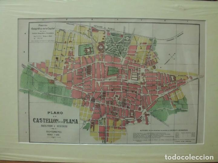 Zeitgen&ouml;ssische Karten: PLANO ANTIGUO DE LA CIUDAD DE CASTELLON DE LA PLANA. ALBERTO MARTIN EDITOR. A&Ntilde;O 1907 G-PLANOS-021
