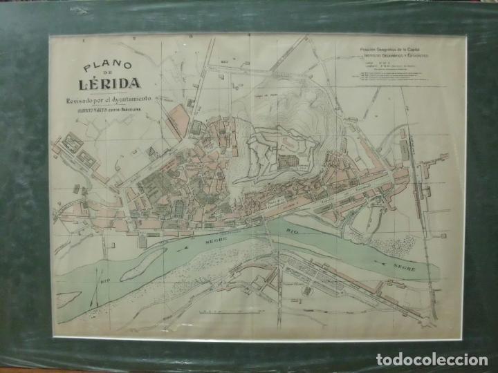 Zeitgen&ouml;ssische Karten: PLANO ANTIGUO DE LA CIUDAD DE LERIDA. ALBERTO MARTIN EDITOR. A&Ntilde;O 1907 G-PLANOS-026
