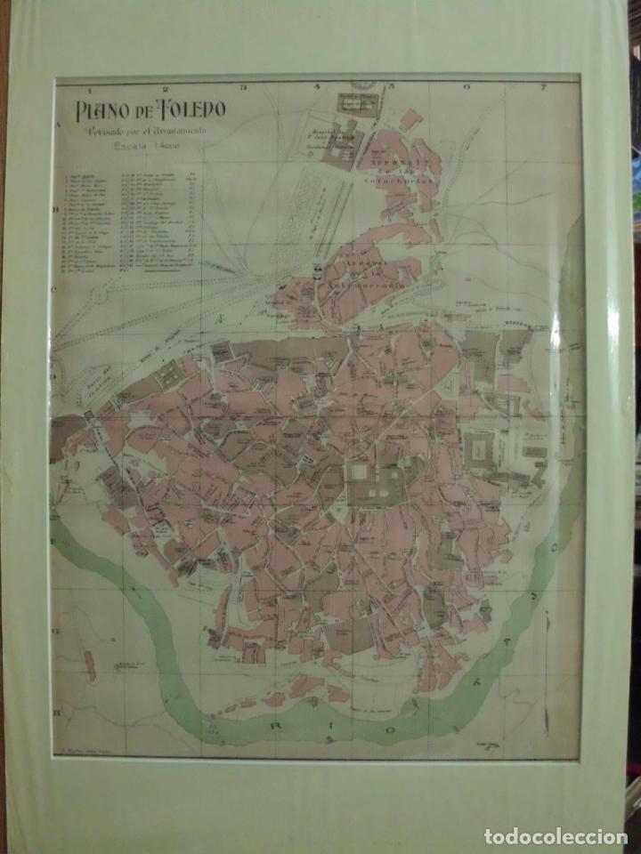 Zeitgen&ouml;ssische Karten: PLANO ANTIGUO DE LA CIUDAD DE TOLEDO. ALBERTO MARTIN EDITOR. A&Ntilde;O 1907 G-PLANOS-033