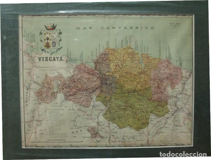 Zeitgen&ouml;ssische Karten: MAPA ANTIGO DE LA PROVINCIA DE VIZCAYA. AUTOR BENITO CHIAS ING&ordm;. A&Ntilde;O 1910 G-MAPAS-049