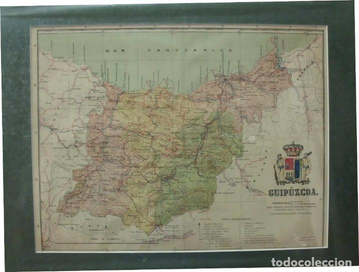 Zeitgen&ouml;ssische Karten: MAPA ANTIGO DE LA PROVINCIA DE GUIPUZCOA. AUTOR BENITO CHIAS ING&ordm;. A&Ntilde;O 1910 G-MAPAS-050