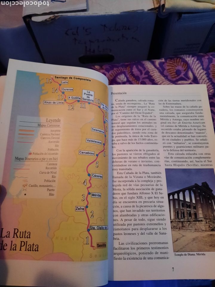 Mapas contempor&aacute;neos: Guia Via de la Plata 1996. - Foto 3