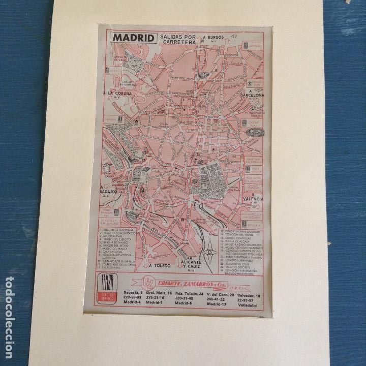 Mapas contempor&aacute;neos: Plano-mapa Vintage de Madrid - Foto 1