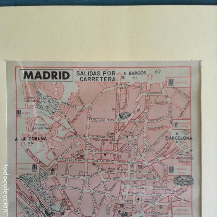 Mapas contempor&aacute;neos: Plano-mapa Vintage de Madrid - Foto 2