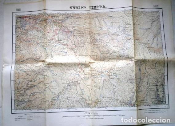 Mapas contempor&aacute;neos: Mapa de G&uuml;ejar Sierra (Granada) N&ordm; 1027 / Instituto Geogr&aacute;fico y Catastral en 1940 Primera edici&oacute;n