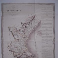 Mapas contemporáneos: * REPRODUCCIÓN * REINO DE VALENCIA * AUGUSTE HENRY DUFOUR, PARÍS 1836