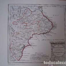 Mapas contemporáneos: * REPRODUCCIÓN * REINO DE VALENCIA * ALICANTE * FRANZ J. REILLY, VIENA 1791