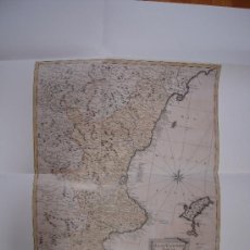 Mapas contemporáneos: * REPRODUCCIÓN * REINO DE VALENCIA * TOMÁS LÓPEZ, EDICIÓN HOMAN, NUREMBER, 1792