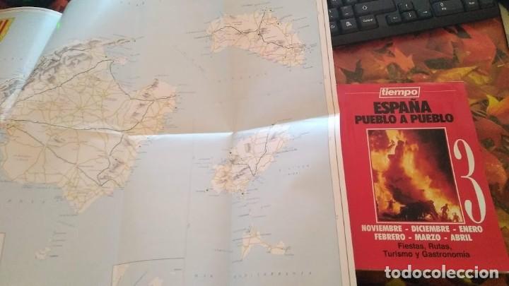 Mapas contempor&acirc;neos: SUPLEMENTO REVISTA TIEMPO ESPA&Ntilde;A PUEBLO A PUEBLO 3 NOVIEMBRE A ABRIL, INCLUYE MAPA BALEARES