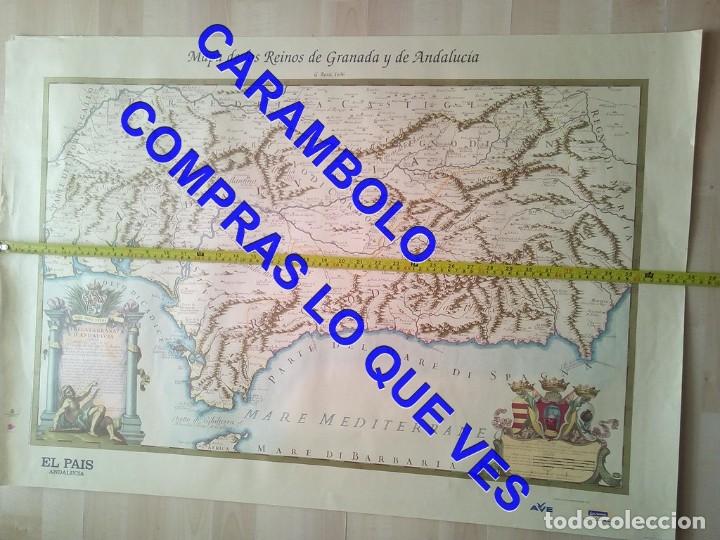 Zeitgen&ouml;ssische Karten: 99 CM MAPA DE LOS REINOS DE GRANADA Y ANDALUCIA 1996