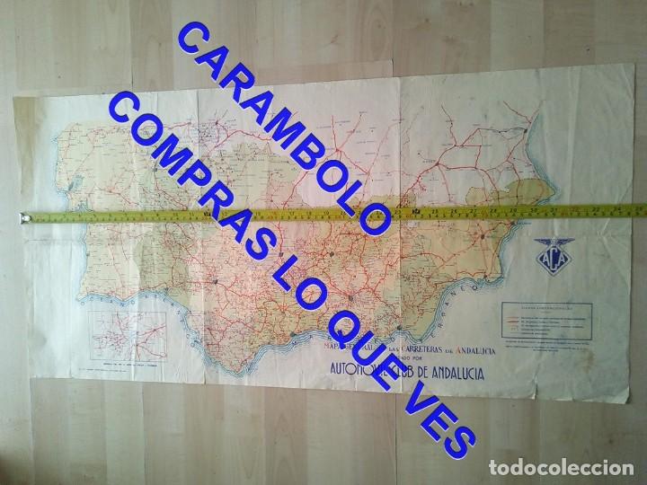 Zeitgen&ouml;ssische Karten: 1934 89 CM MAPA AUTOMOVIL CLUB DE ANDALUCIA