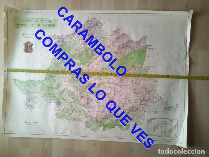 Zeitgen&ouml;ssische Karten: 99 CM MAPA DE CACERES DE LA PROVINCIA 1973