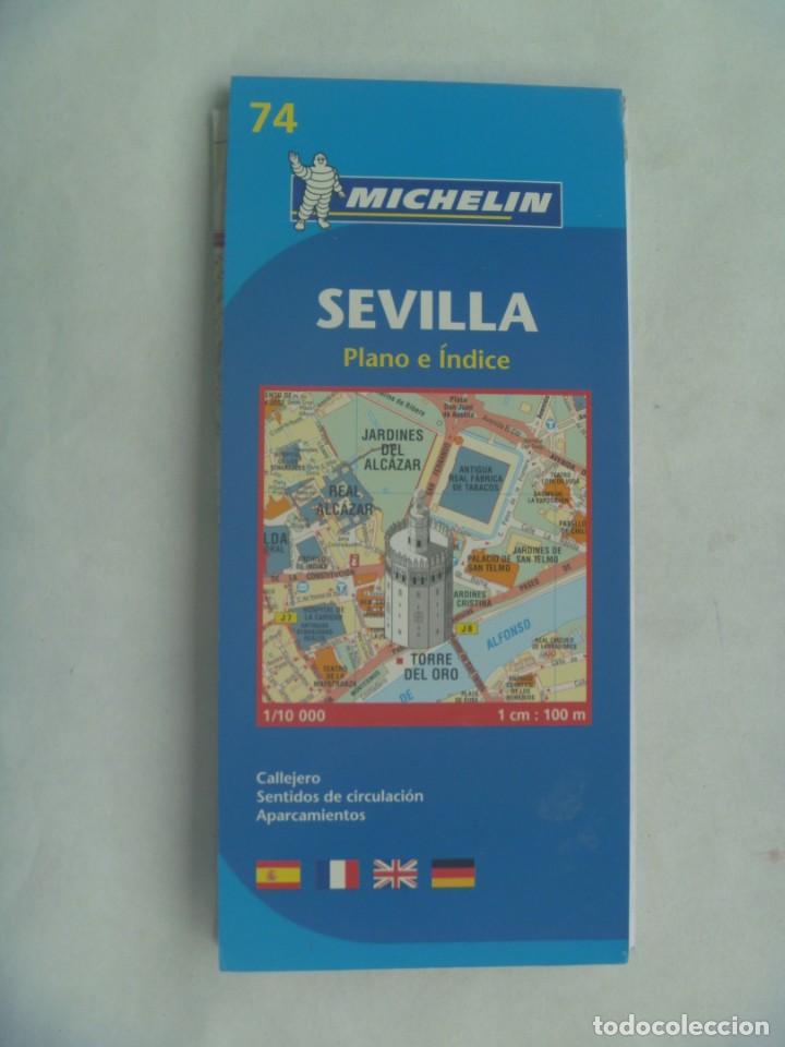 Zeitgen&ouml;ssische Karten: MAPA DE CARRETERAS DE SEVILLA . DE MICHELIN