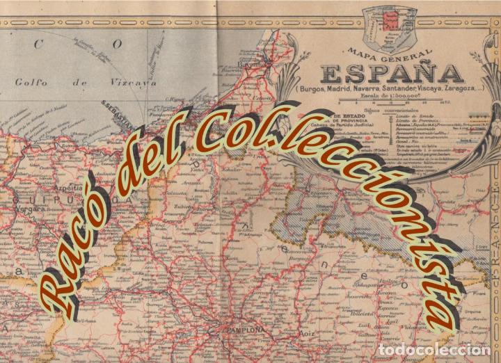 Zeitgen&ouml;ssische Karten: MAPA TURISTA DE ESPA&Ntilde;A, HOJA 2, MADRID SAN SEBASTIAN, BLONDEL LA RUGERY EDITIONS, 1944