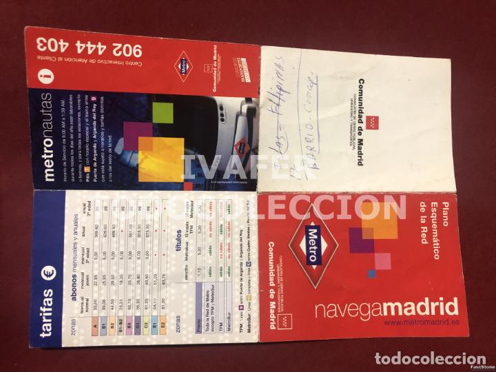 Mapas contempor&aacute;neos: PLANO DE BOLSILLO DE METRO DE MADRID - Foto 3
