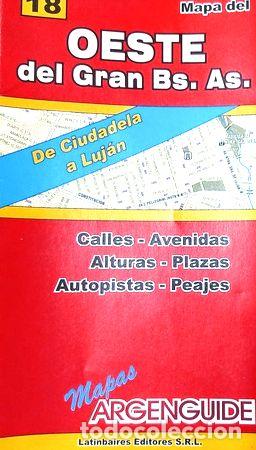 Mapas contempor&aacute;neos: mapa oeste del gran bs as de ciudadela a lujan