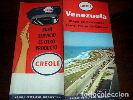 Mapas contempor&aacute;neos: mapa plano creole petroleum venezuela caracas carretera