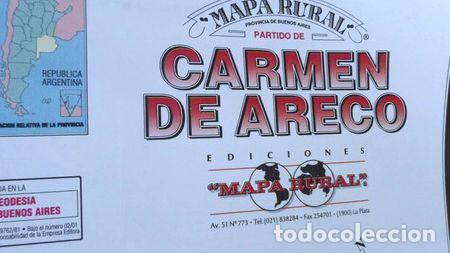 Mapas contempor&aacute;neos: mapa rural partido de carmen de areco