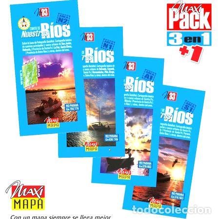 Mapas contempor&aacute;neos: mapas rio parana satelital impresos 31 n2 n1 a1 s1