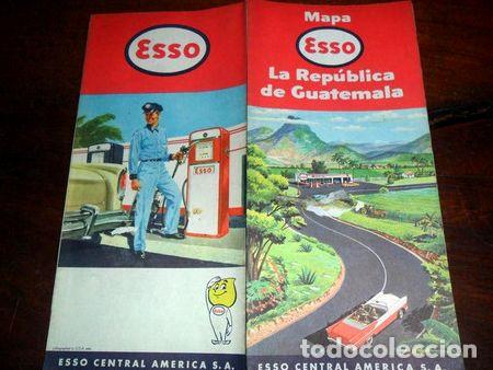 Mapas contempor&aacute;neos: mapa plano esso central america sa republica de guatemala