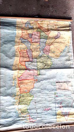 Mapas contempor&aacute;neos: mapa antiguo vintage republica argentina politico