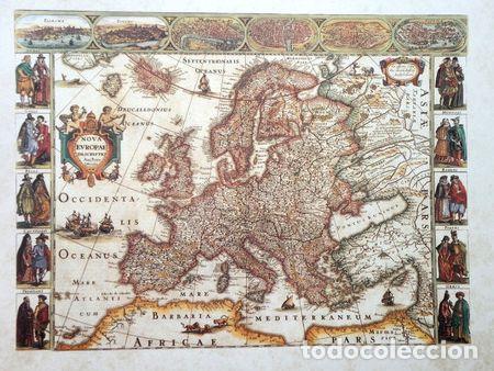 Mapas contempor&aacute;neos: reproducciones mapas antiguos papel italiano fedrigotti