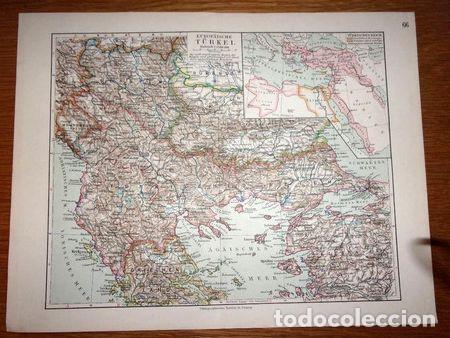 Mapas contempor&aacute;neos: turquia mapa publicado en 1912 - Foto 1