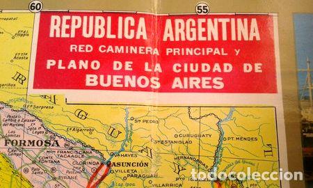 Mapas contempor&aacute;neos: antiguo mapa republica argentina red de caminera principal