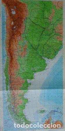 Zeitgen&ouml;ssische Karten: mapa argentina uruguay paraguaymide 62 cm 30 cm