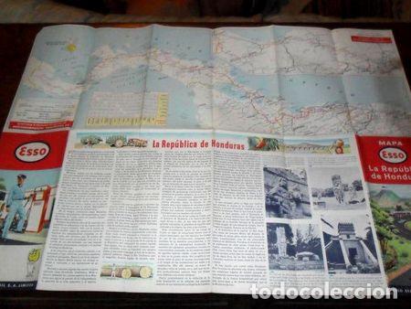 Zeitgen&ouml;ssische Karten: mapa plano esso standard oil republica de honduras