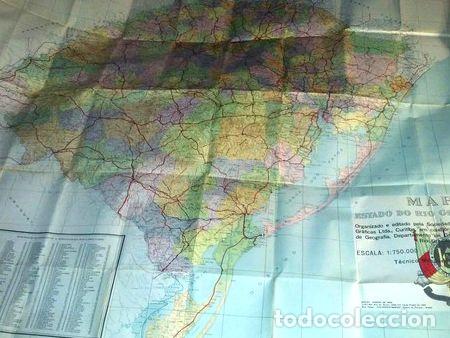 Zeitgen&ouml;ssische Karten: mapa estado de rio grande del sur brasil