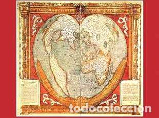 Zeitgen&ouml;ssische Karten: poster de un mapa antiguo 66 x 47 cm