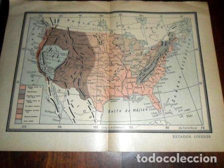 Zeitgen&ouml;ssische Karten: antiguo mapa plano eeuu usa estados unidos floreal rossi