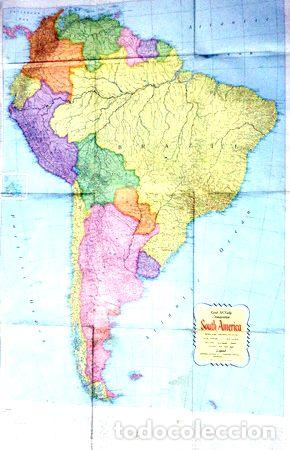 Zeitgen&ouml;ssische Karten: antiguo mapa de south america rand mcnally esta entero