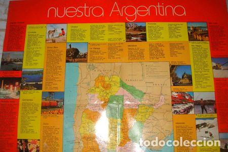 Mapas contempor&aacute;neos: antiguo mapa de la republica argentina vintage 93 x 63 cm
