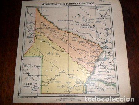 Mapas contempor&aacute;neos: antiguo mapa plano 1918 c rossi mboroli formosa chaco