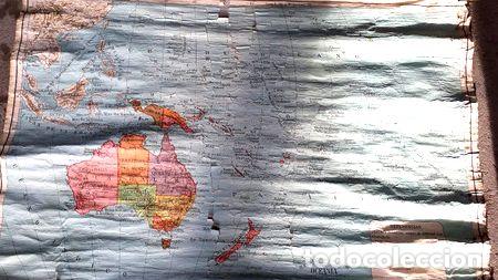 Mapas contempor&aacute;neos: mapa antiguo vintage oceania