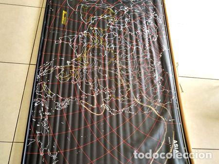 Mapas contempor&aacute;neos: mapa mural pizarra asia