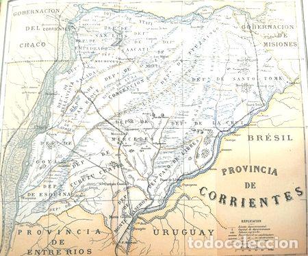 Mapas contempor&aacute;neos: antiguo mapa corrientes - Foto 1