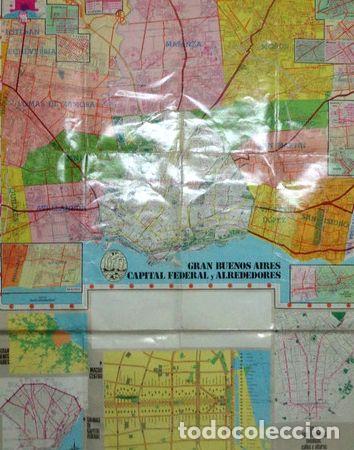 Mapas contempor&aacute;neos: gran bs as capital federal y alrededores alto 93cm 71cm