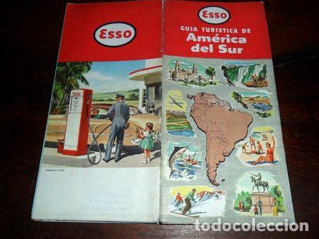 Mapas contempor&aacute;neos: mapa plano esso combustible america del sur guia turistica