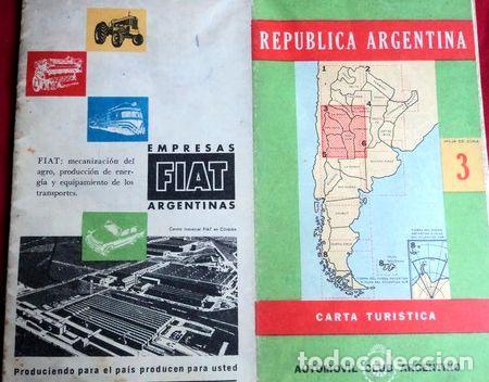 Mapas contempor&aacute;neos: antiguo mapa carretero aca automovil club cuyo
