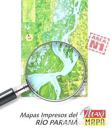 Mapas contempor&aacute;neos: rio parana mapa satelital area n1 km 636 709 impreso