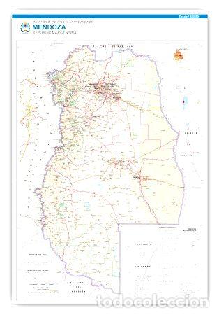 Zeitgen&ouml;ssische Karten: mapa fisico politico provincia de mendoza 93cmx61cm