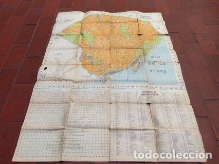 Zeitgen&ouml;ssische Karten: mapa plano antiguo capital federal gran buenos aires mardel