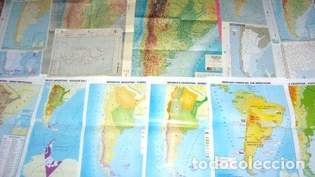 Zeitgen&ouml;ssische Karten: repuesto escolar lote de 16 mapas de argentina