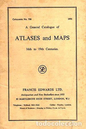 Mapas contempor&aacute;neos: mapas y atlas catalogo ingles 1958