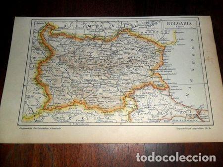 Mapas contempor&aacute;neos: antigua mapa plano bulgaria balkan oriental sofia sumen